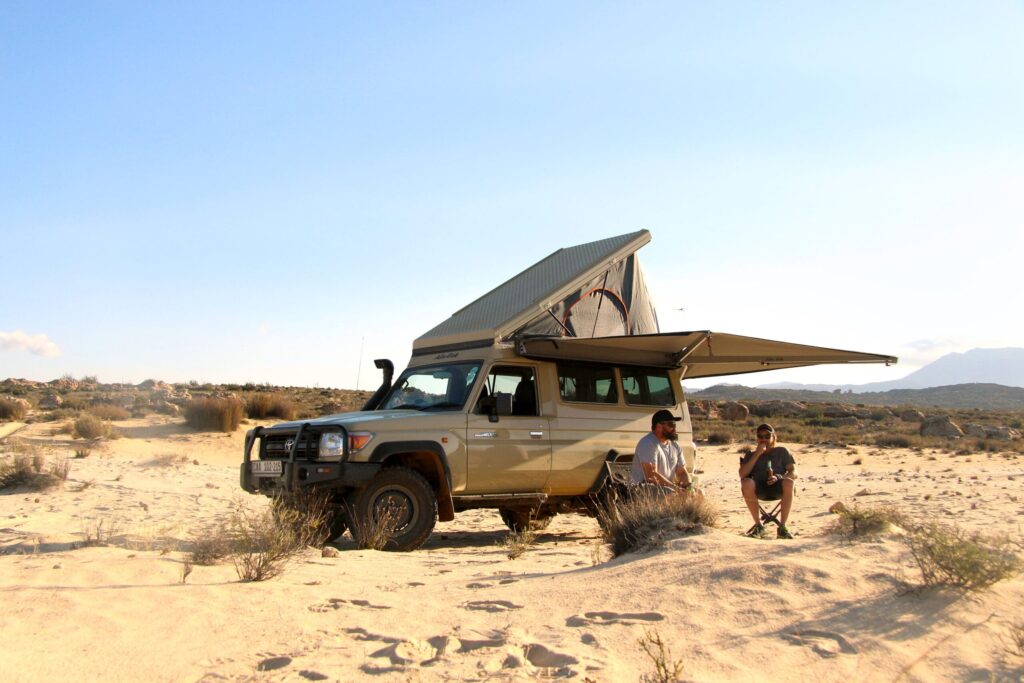 Land Cruiser 78 series for rent with a rooftop tent in Kenya, Uganda, Tanzania, Rwanda and Zanzibar
