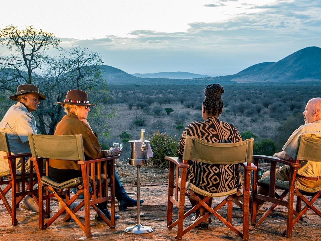 sundowner at Mara Serena Safari Lodge