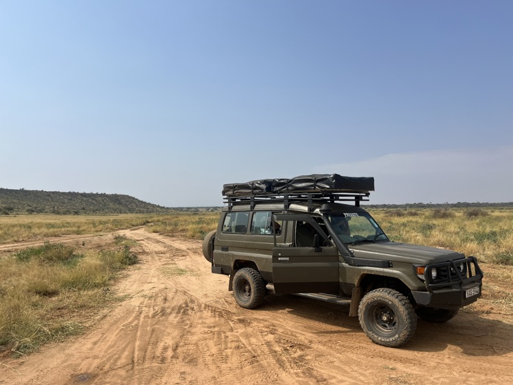 A land Cruiser during a self drive in Kenya Parks